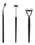 Mascara solfjäderborste för fransar, vikbar vinkel, franssolfjäderborste, ögonfransskam, ögonbrynsborstsats, mascaraapplikator, solfjäderborste, smink, ögonfransseparator, fransborste
