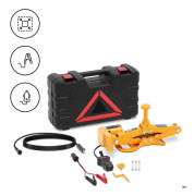 Elektrisk domkraft - hjulbyte kit - saxdomkraft