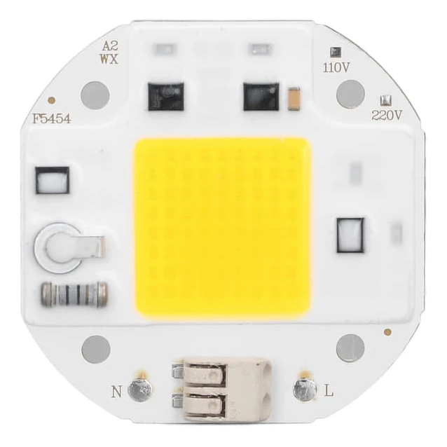 COB-lampa Pärla Högeffekts LED-chip Hög Ljusstyrka Drivfri för DIY-lampa Strålkastare Inomhusbelysning 220V70W Varmvit 2800K‑3500K