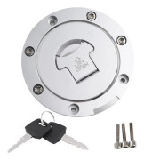 Motorcykelbränsletanklock, tillverkat av rostfritt stål. Lämpligt för CBR600RR 2003-2017 och CBR600F4 1999-2006. Levereras med 2 nycklar.
