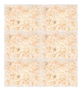 Konstgjord blomstervägg 6-pack - Silkespanel med rosor - 40 x 60 cm - Hortensia & dahlia mix - Bröllopsbakgrund & heminredning - Ljusgul
