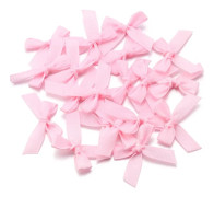 Polyesterrosetter - Grosgrain bandrosetter - 50-pack 3,5 x 4 cm - För DIY pyssel & scrapbooking - Presentinslagning & bröllopsdekoration - Håraccessoarer & hemdekor - Rosa