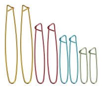20-pack aluminiumstickstoppare sticknålar virkning Basi