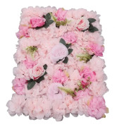 Konstgjorda rosblommor - 12-pack blomhuvuden - Plastblommor - Vägg- och bakgrundsdekoration bröllop - Hem- och festdekor - Rosa