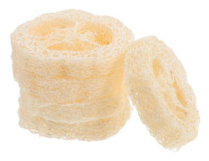 5 st Luffa Pad Tvålhållare, Badrumstvålarrangör med Luffaskrubb för Dusch[2F] 7.00X7.00X1.25CM Beige