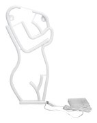 Rosa Neon LED Kroppsform Skylt USB Väggkonst Dekorativ Lampa för Sovrum Bar Fest Bröllop