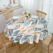 Vattentät Sommar Strand Runt Duk Abstrakt Textur För Bröllopsfest Matplats Dekoration Överdrag Diameter 153cm