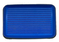 Aluminium Credit Card Holder Security Wallet Case Protection Travel (Dark Blue)