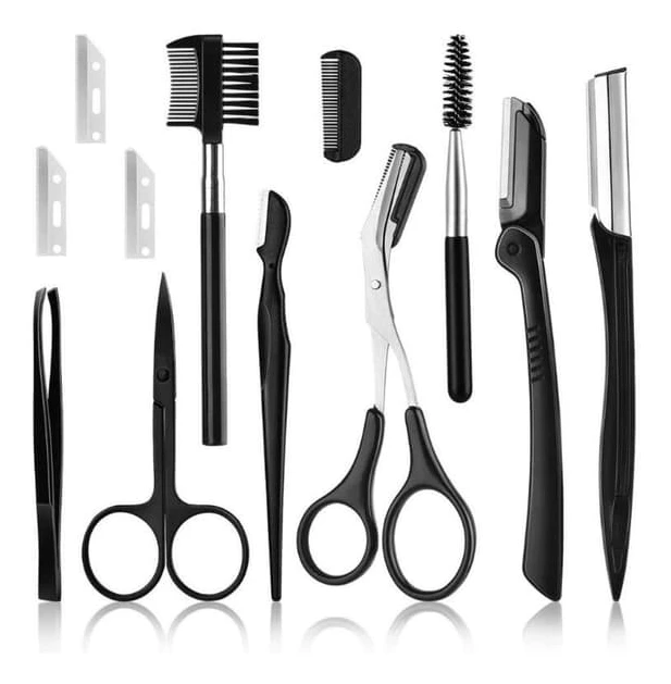 Eyebrow Razor Eyebrow Set, 12 Pcs Eyebrow Care