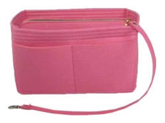 2023 Ny Bästa Rabatt Resväska Organizer Handväska Filtväska Tote Liner Plånboksinsats Kvinnor 3 Storlekar Rosa 30*17*18 Pink 30*17*18