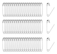 Kraftiga quiltningssäkerhetsnålar, silvermetallnålar för DIY-hantverk och smyckestillverkning, 32 mm 1,3 tum, 200 st