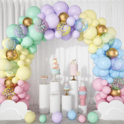 Ballonggirlandbåge-kit för födelsedag, babyshower och festdekoration