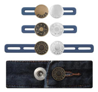 Pieces Jeans Button Extender - Buttonhole Extender - Trouser Extension Button - Trouser Waist Extender - Unisex - Instant Waist Extension Buttons