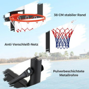 Justerbar utomhusbasketbåge, 100-212 cm höjdområde