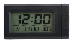 LCD digitala tillbehör för instrumentbräda, automatisk temperaturvisning, tid, bilklocka