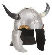 vidaXL Fantasibaserad vikingahjälm för LARP silver stål