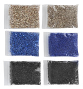 Oregelbundna Glasflisor Krossat Glas Formfyllning Glitter för Naglar Hantverk Vasfyllning DIY-Dekoration