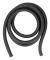 2M Latexband Naturlatex 3mm Innerdiameter 16mm Diameter Fiske Slang för Fiskeutrustning Black