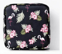 Tecknade Små Sminkväskor för Flickor Organizerväska för Kvinnor Flicka Lady Koreansk Söt Björn Stor Kapacitet Mensskyddsförvaringsväskor 12x12cm