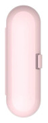 1-pack resefodral för tandborste, elektriskt tandborstfodral, för Braun Oral b eltandborste Soft pink