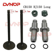 【BQ】Motorcykelmotorventil insugningsavgasventil för JIALING Haojue CB150 WY150 HJ150 CB 150 150cc long valve and pipe