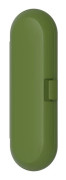 1-pack resefodral för tandborste, elektriskt tandborstfodral, för Braun Oral b eltandborste Avocado green