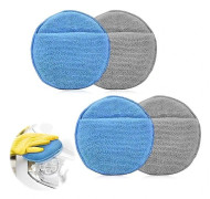 Mikrofiber bilsvampar och polerdynor applikator med elastiskt band (4 delar)