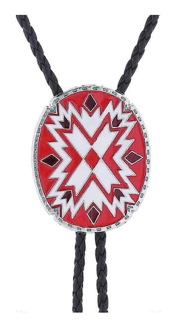 Elegant Bolo Tie med Totemhänge Snidad Slips Western Halsband Cool Bolo Tie Western Cowboy Kostym Style 5