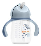 Baboo Blue Haze 9m+ 260ml silikonmugg med sugrör