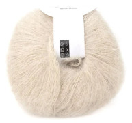 Mjukt stickgarn i mohair/pashmina angoragarn (beige)