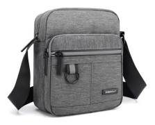 Liten Crossbody-väska för män, Messenger-axelväska, mobiltelefonväska, för resor, vandring och utomhussporter (Grå Crossbody-väska för män)