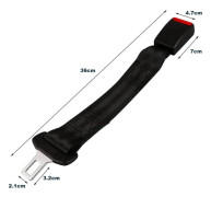 2 st bilbältesförlängare/bältesförlängare/bältesklämma - justerbar 26-80cm (36cm)