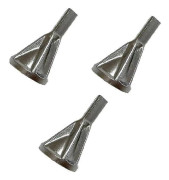 3 st skruvpoleringsborr fasningsverktyg, 18 mm triangulärt handtag, lämpligt för 6-19 mm diameter, gradborttagning Silver