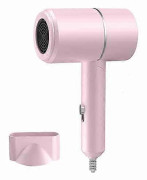 Resehårtork Vikbar Kraftfull Snabbtorkande Jonisk Hårtork Pink