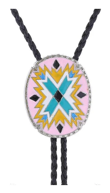 Elegant Bolo Tie med Totemhänge Snidad Slips Western Halsband Cool Bolo Tie Western Cowboy Kostym Style 4