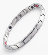 Magnetiskt hälsovårdsarmband Silver