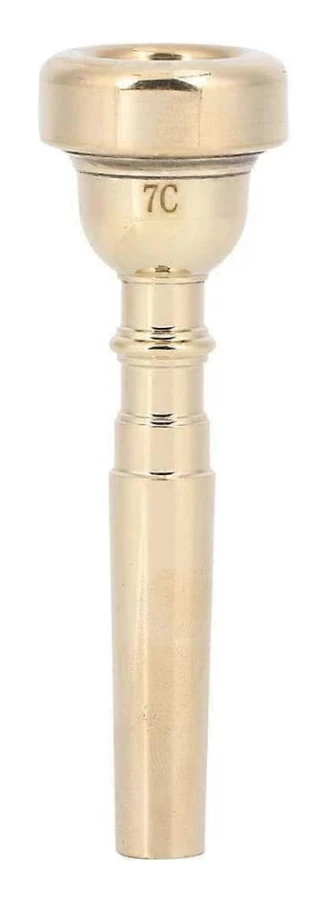Munstycke Kompatibel med metalltrumpet, guldfärgat Bb-munstycke Kompatibel med trumpet, 3C, 5C, 7C (guld, 7C) Speltillbehör Gold 7C
