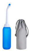 Periflaska - Bärbar Bidé - Bärbar Bevattningsbidé - Mellangård - Gravid - Bevattningsflaska Efter Förlossning - 500ML - Blå