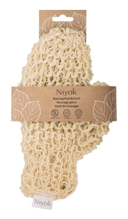 Niyok Sisal massagehandske