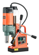 Magnetisk Borr, 1450W Motor 50 mm Kärnborrdiameter, 13000 N Magnetisk Kraft, Bärbar Elektrisk Magnetisk Borrställ med 6 Kärnborr, Variabel Hastighet,