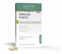 Biocyte Naglar Starka Naglar Keratin Silica Bamboo 40 Kapslar Styrka och skönhet