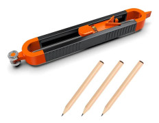 Contour Gauge with Lock for Pen - Wood Scribing Tool Edge Corner Measuring Profile Duplicator