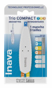 Inava Trio Compact ISO 1/2/3 - 1 Trio Handtag + 3 mellanrumsborstar