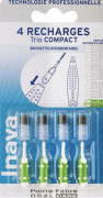 Inava Trio Compact - Interdentalborstar ISO 6 2,2 mm mycket breda - 4 gröna påfyllningar