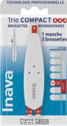 Inava Trio Compact ISO 4/4/4 - 1 Trio Handtag + 3 Interdentala borstar