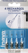 Inava Trio Compact - Interdentalborstar ISO 0 0,6 mm smala - 4 svarta påfyllningar