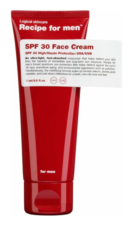 Recipe for men SPF 30 Facial Moisturizer 75ml, 75ml