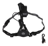 USB Uppladdningsbar LED Bröstlampa 3 Lägen IP65 Vattentät för Löpning Camping Vandring Utomhussporter