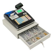 Elektroniskt kassaregister - Bords-POS-terminal - 48 tangenter - 10 kassörer 50 säljare - Engelskt gränssnitt - EU-kontakt - Vit