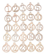 25 st julkalenderetiketter 1-25 trä jul adventskalender presentetiketter hemmafest jul adventskalender